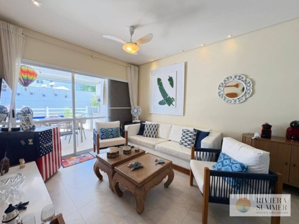 Apartamento com 3 dormitórios à venda, 212 m² por R$ 4.500.000,00 – Riviera Módulo 2 – Bertioga/SP