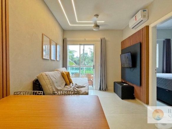 Apartamento com 1 dormitório à venda, 38 m² por R$ 1.100.000,00 – Riviera Módulo 6 – Bertioga/SP