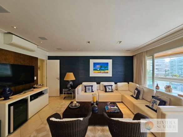 Apartamento com 4 dormitórios à venda, 197 m² por R$ 7.500.000,00 – Riviera Módulo 7 – Bertioga/SP
