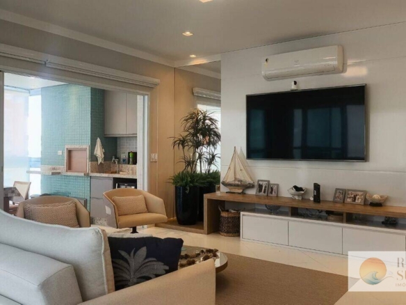 Apartamento com 3 dormitórios à venda, 156 m² por R$ 4.700.000,00 – Riviera Módulo 8 – Bertioga/SP
