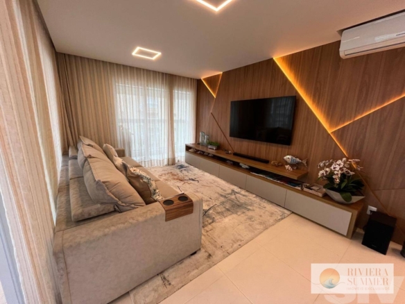 Apartamento com 3 dormitórios à venda, 137 m² por R$ 5.950.000,00 – Riviera Módulo 7 – Bertioga/SP