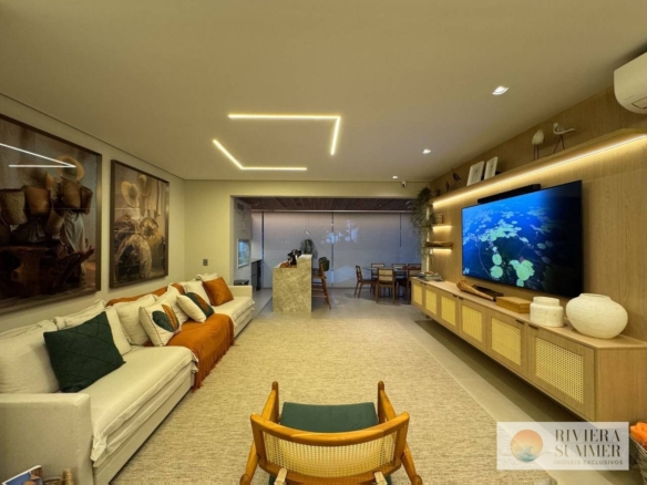 Apartamento com 3 dormitórios à venda, 137 m² por R$ 7.500.000,00 – Riviera Módulo 8 – Bertioga/SP