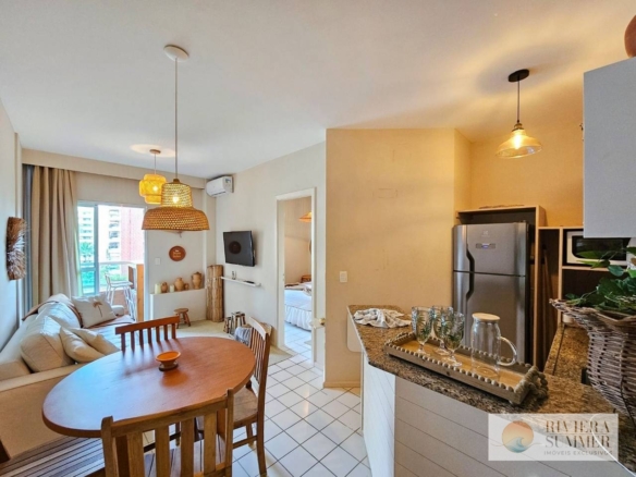 Apartamento com 1 dormitório à venda, 37 m² por R$ 1.200.000,00 – Riviera Módulo 6 – Bertioga/SP