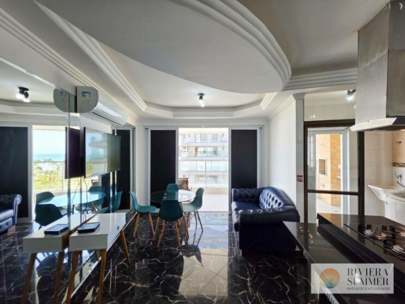 Apartamento com 2 dormitórios à venda, 79 m² por R$ 2.300.000,00 – Riviera Módulo 3 – Bertioga/SP