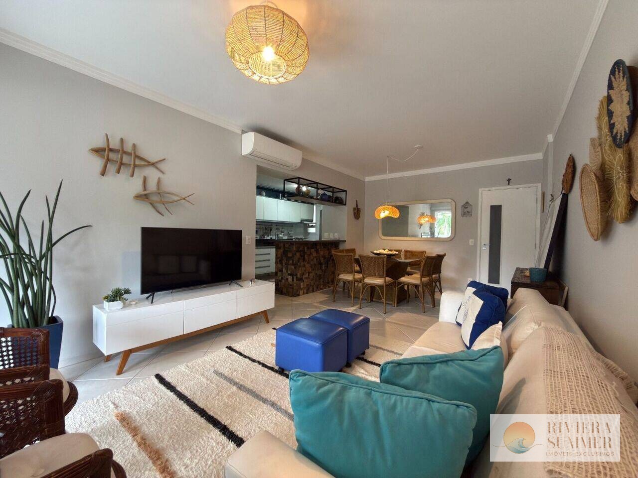 AP8491-SOBQ Apartamento com 3 quartos, 104 m², à venda por R$ 2.860.000 – Riviera – Módulo 7 – Bertioga/SP