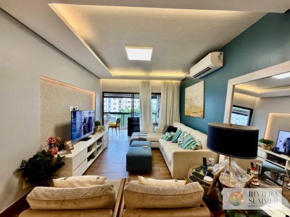 Apartamento com 4 dormitórios à venda, 155 m² por R$ 4.600.000,00 – Riviera Módulo 4 – Bertioga/SP