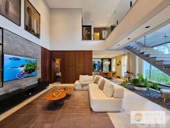 Casa com 5 dormitórios à venda, 389 m² por R$ 7.800.000,00 – Riviera Módulo 24 – Bertioga/SP