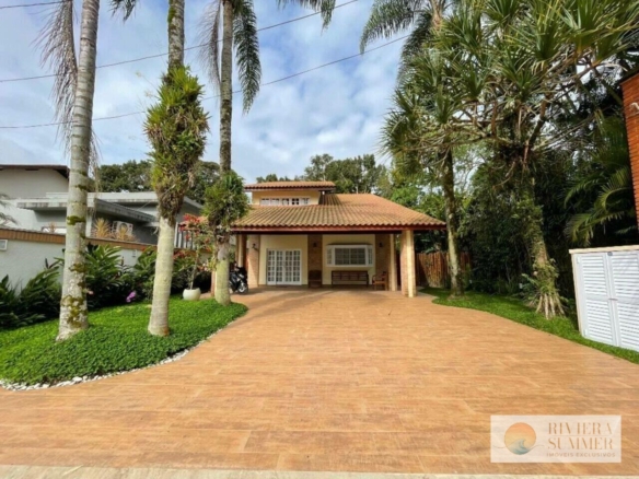 Casa com 4 dormitórios à venda, 300 m² por R$ 4.100.000,00 – Riviera Módulo 20 – Bertioga/SP