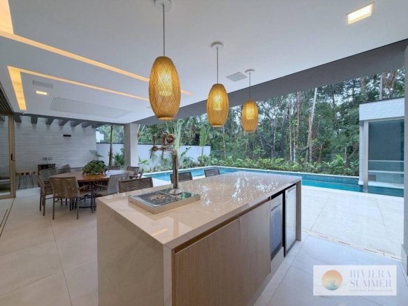 Casa com 5 dormitórios à venda, 308 m² por R$ 10.000.000,00 – Riviera Módulo 16 – Bertioga/SP