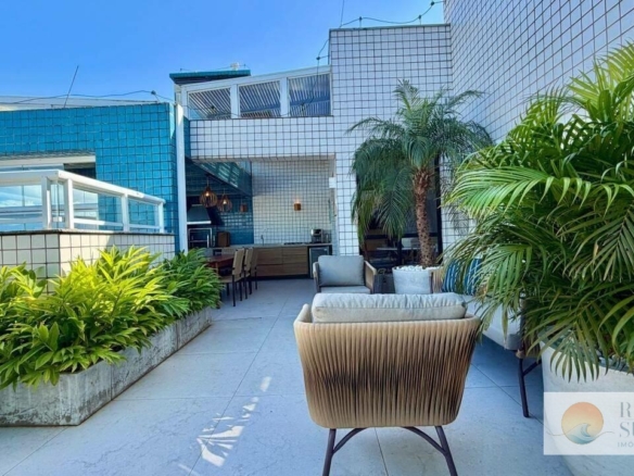 Cobertura com 4 dormitórios à venda, 189 m² por R$ 4.900.000,00 – Riviera Módulo 6 – Bertioga/SP
