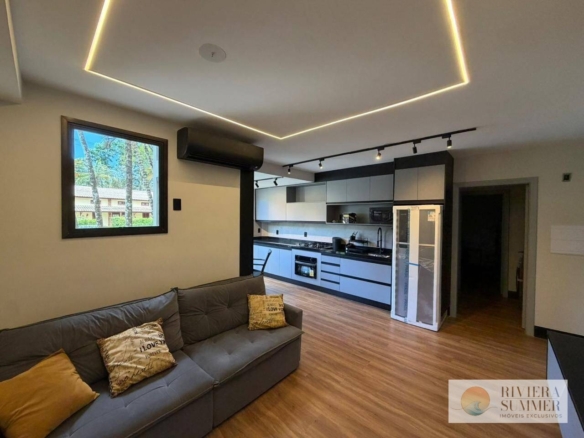 Village com 1 dormitório à venda, 48 m² por R$ 1.100.000,00 – Riviera Módulo 26 – Bertioga/SP