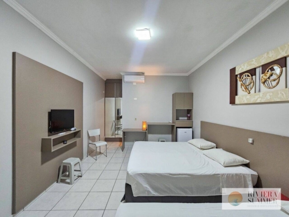 Village com 1 dormitório à venda, 27 m² por R$ 595.000,00 – Riviera Módulo 30 – Bertioga/SP