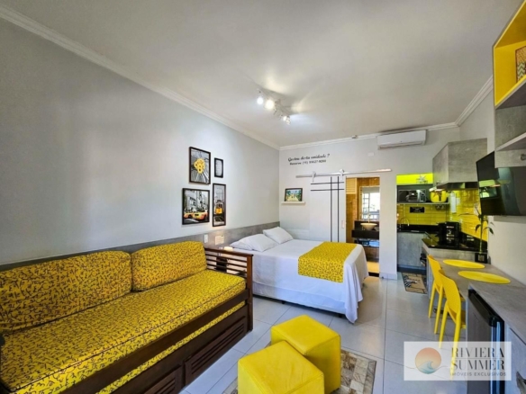 Village com 1 dormitório à venda, 27 m² por R$ 650.000,00 – Riviera Módulo 30 – Bertioga/SP
