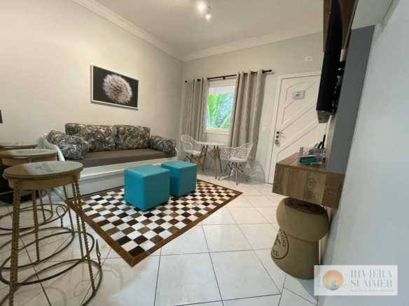 Village com 1 dormitório à venda, 55 m² por R$ 990.000,00 – Riviera Módulo 30 – Bertioga/SP