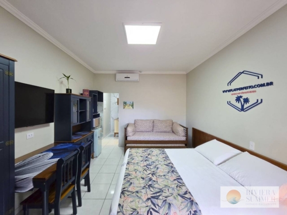 Village com 1 dormitório à venda, 27 m² por R$ 620.000,00 – Riviera Módulo 30 – Bertioga/SP