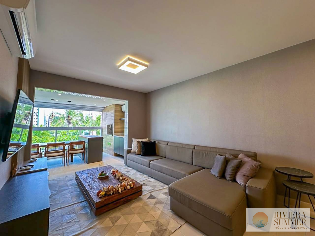 Apartamento com 3 dormitórios à venda, 123 m² por R$ 4.700.000,00 – Riviera Módulo 7 – Bertioga/SP