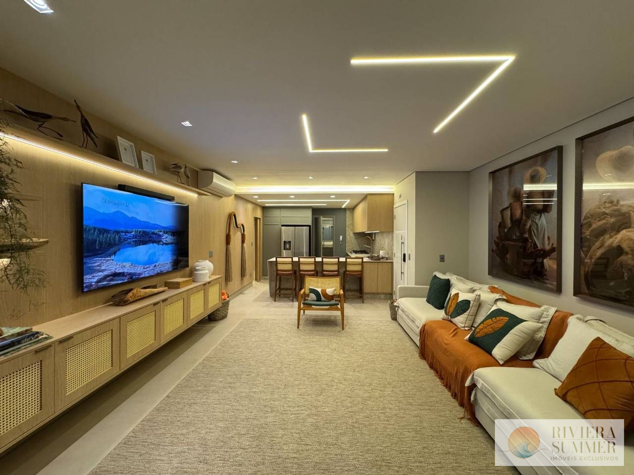 Apartamento com 3 dormitórios à venda, 137 m² por R$ 7.500.000,00 – Riviera Módulo 8 – Bertioga/SP