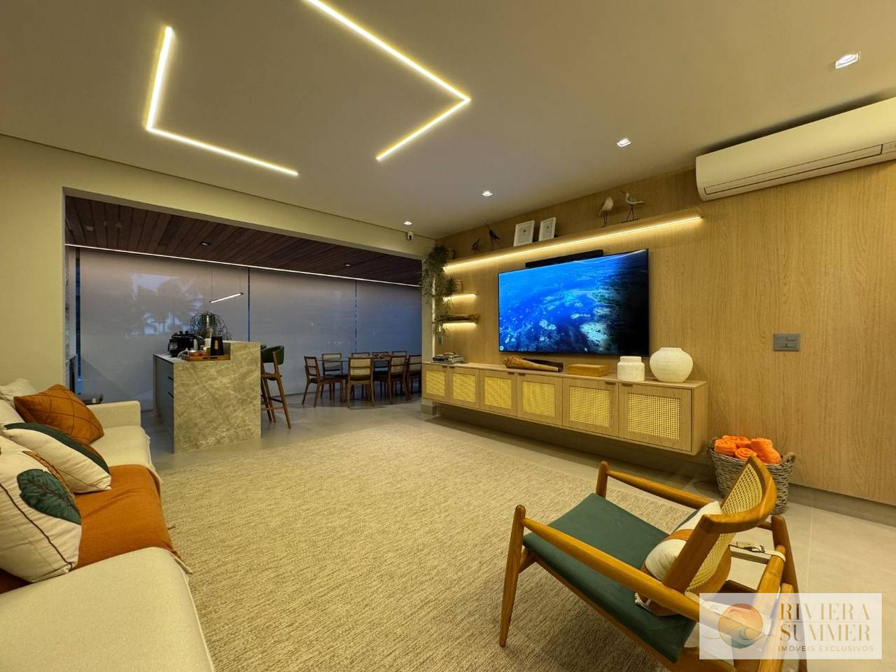 Apartamento com 3 dormitórios à venda, 137 m² por R$ 7.500.000,00 – Riviera Módulo 8 – Bertioga/SP