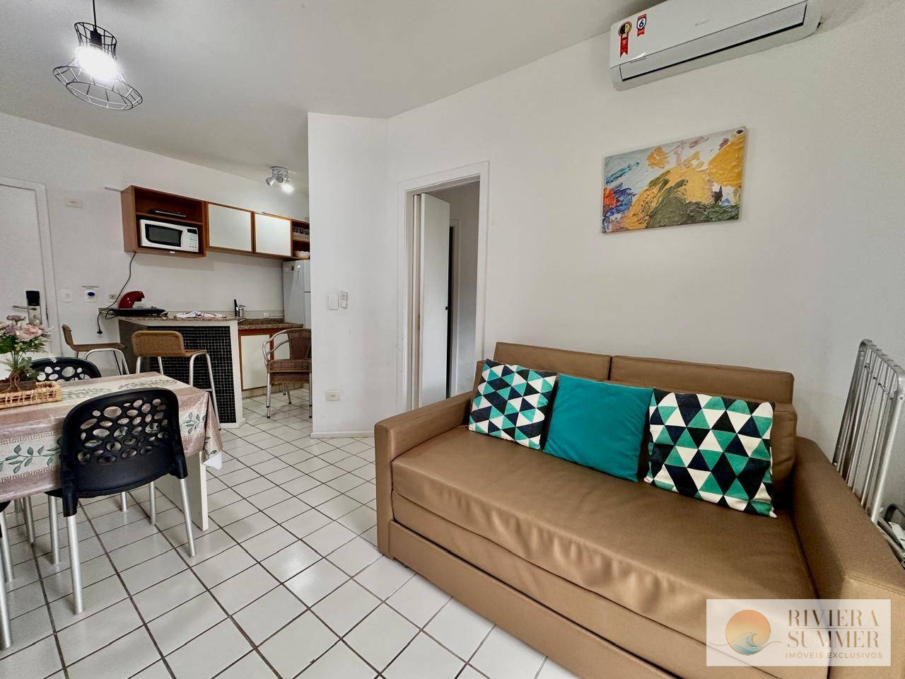 Apartamento com 1 dormitório à venda, 38 m² por R$ 1.380.000,00 – Riviera Módulo 6 – Bertioga/SP