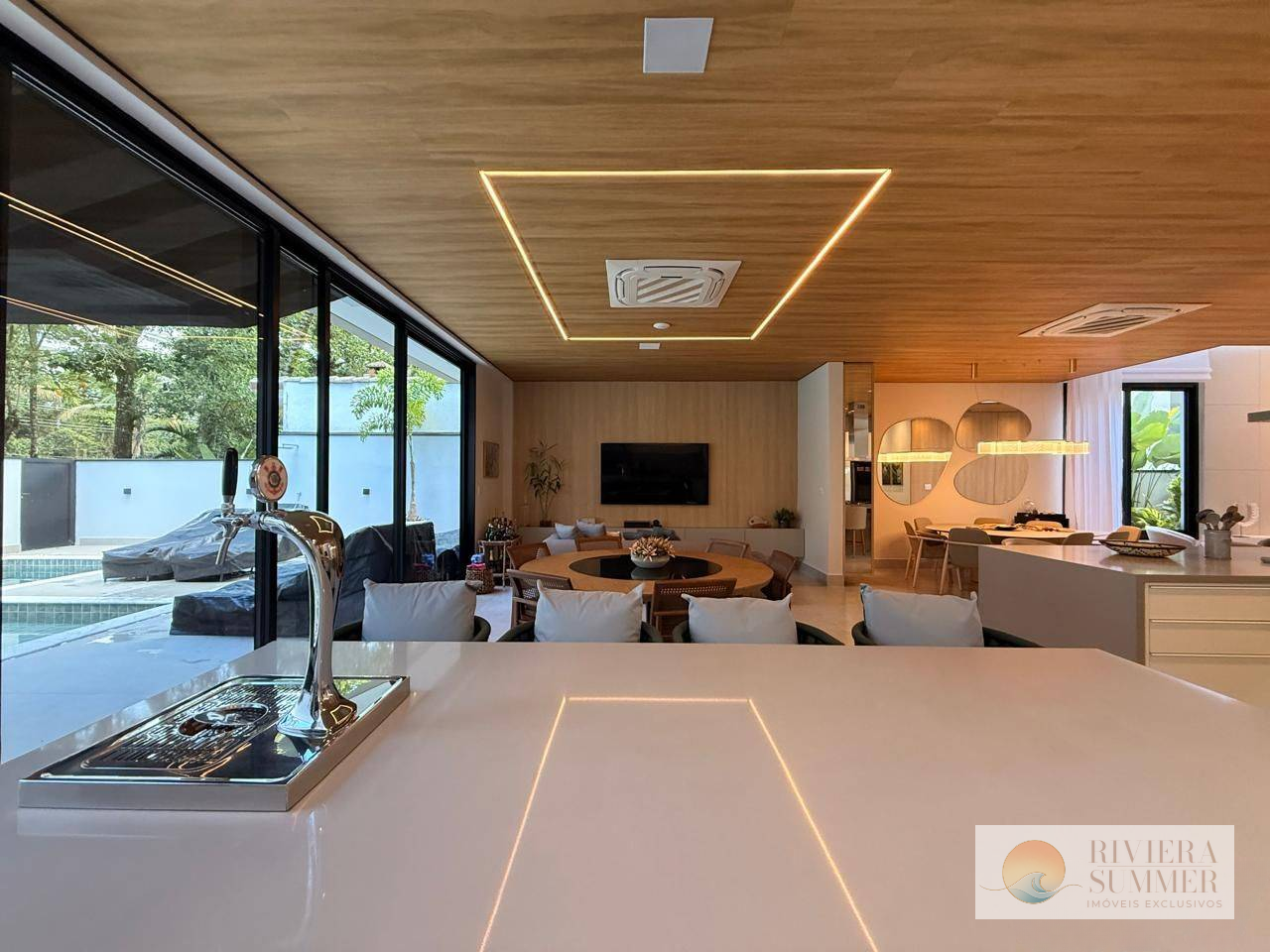 Casa com 5 dormitórios à venda, 329 m² por R$ 10.900.000,00 – Riviera Módulo 21 – Bertioga/SP