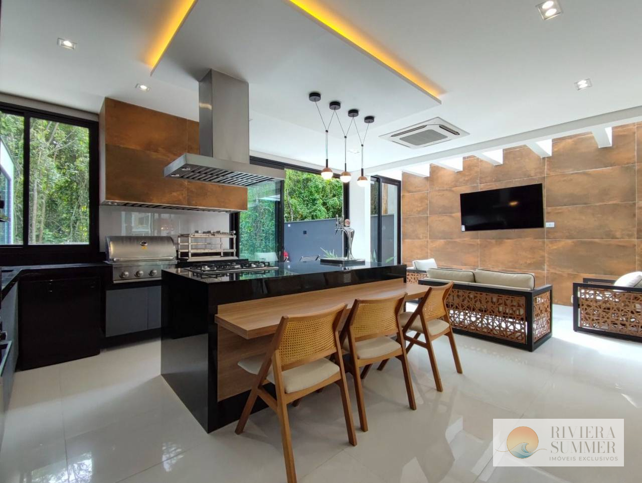 CA1356-05 Casa com 5 dormitórios à venda, 335 m² por R$ 6.500.000,00 – Riviera Módulo 24 – Bertioga/SP