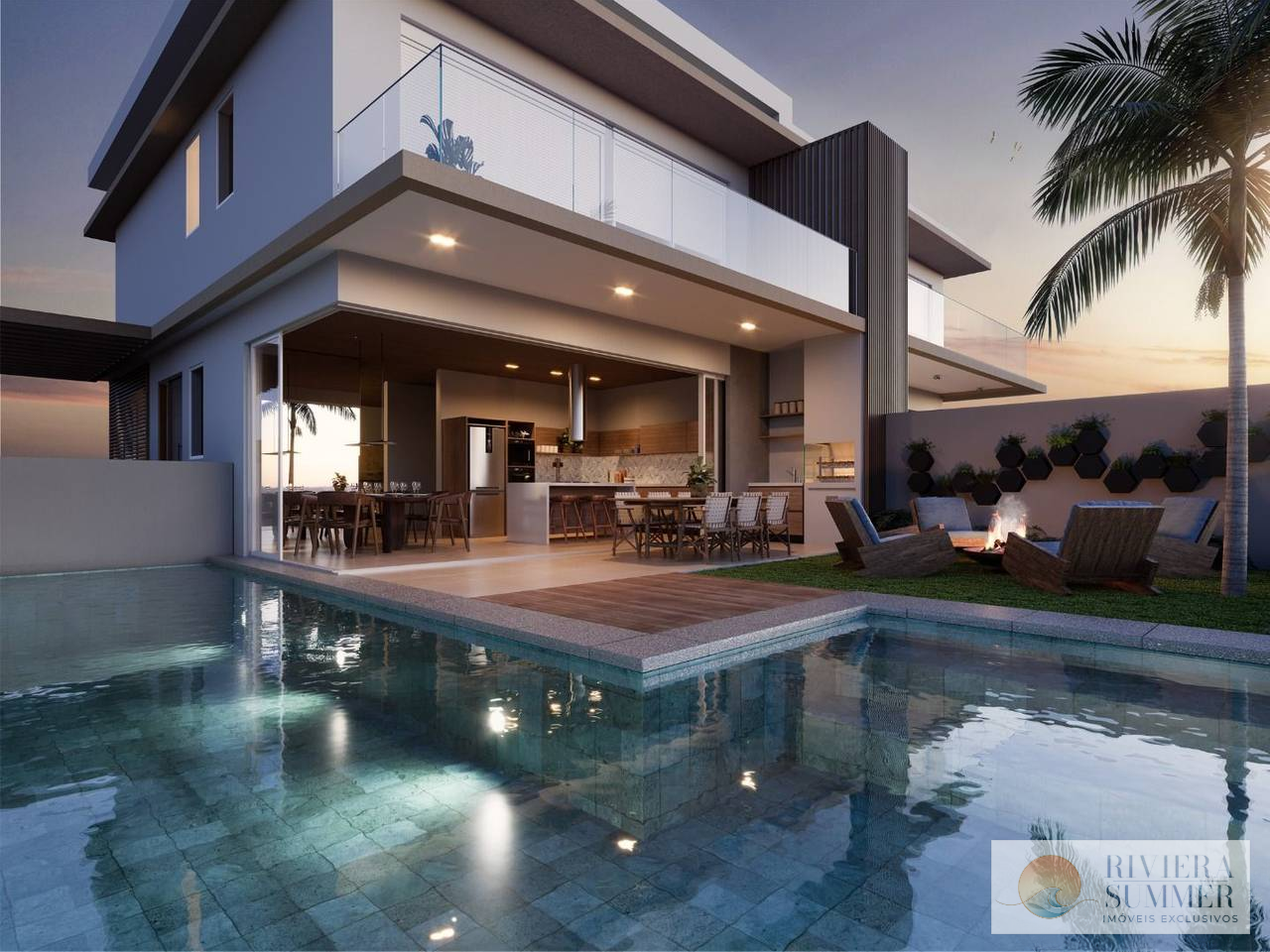 Casa com 4 dormitórios à venda, 405 m² por R$ 5.750.000,00 – Riviera Módulo 16 – Bertioga/SP